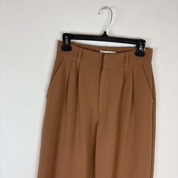 Abercrombie and fitch sloane tailored wide leg pants brown Size S - Picture 3 of 6